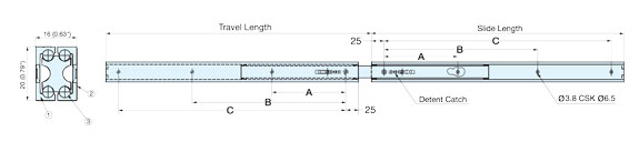 AR3-K400 FULL EXTENSION SLIDE schematic