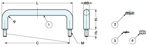 H-42-B-2 Stainless Steel Wire Pull schematic