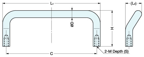H-75-C-128 Stainless Steel Wire Pull schematic