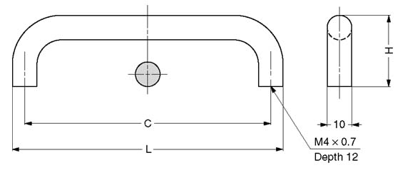 KK-M110SSG ALUMINUM HANDLE schematic