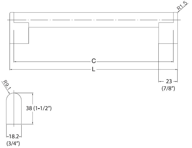 KBE-1010-160 Handle schematic