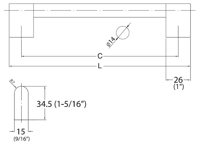 KBE-1014-160 Handle schematic