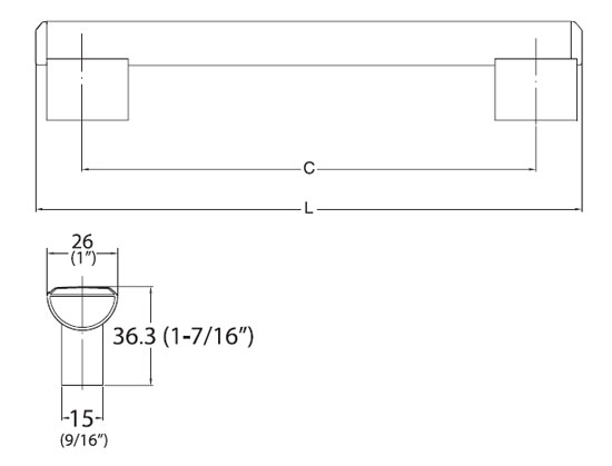 KBE-1036-392 Handle schematic