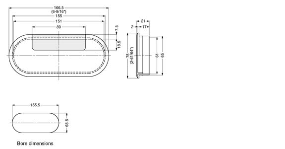 Sugatsune S165-76/G CABLE GROMMET Schematic