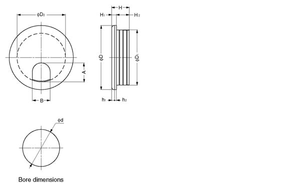 S Series Cable Grommet Line Drawing