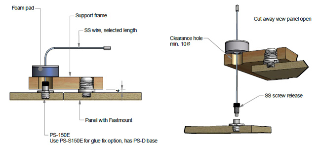 PS-150E Panelsafe Easy Fit Self Tapping 150mm schematic