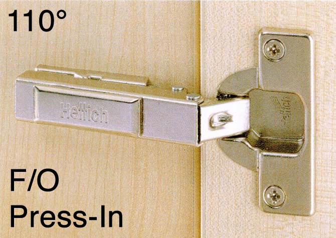 1029522 Clip-On 110 Degree Concealed Hinge – Full Overlay / Press-In