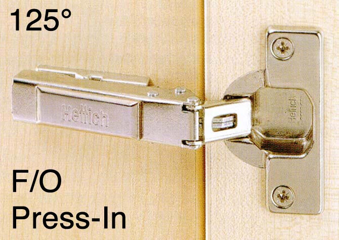 1058549 Clip-On 125 Degree Concealed Hinge – Full Overlay / Press-In