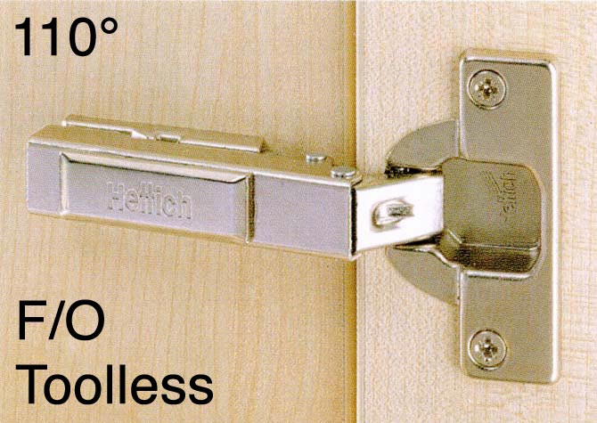 1063453 Clip-On 110 Degree Concealed Hinge – Full Overlay / Toolless