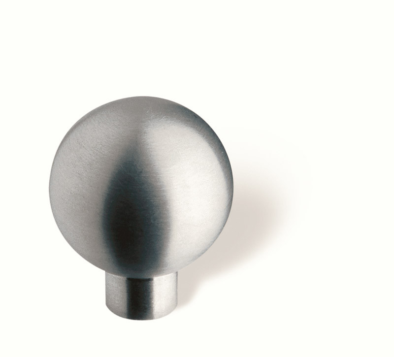 44-154 Siro Designs Stainless Steel - 24mm Knob in Fine Brushed Stainless Steel