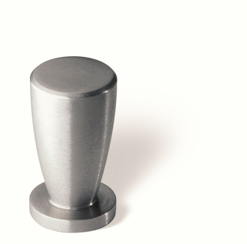44-166 Siro Designs Stainless Steel - 12mm Knob in Fine Brushed Stainless Steel