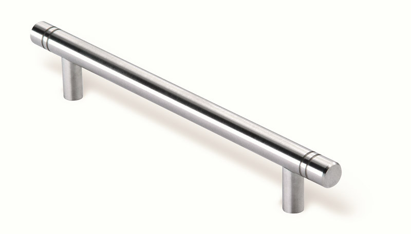 44-334 Siro Designs Stainless Steel - 166mm Bar Pull in Fine Brushed Stainless Steel