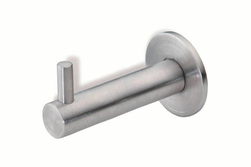 44-343 Siro Designs Stainless Steel - 62mm Hook in Fine Brushed Stainless Steel