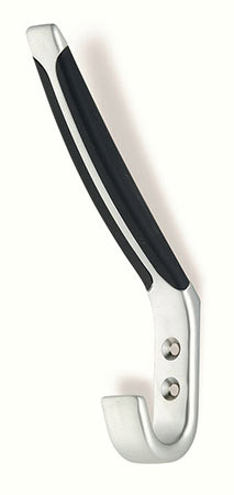 57-160 Siro Designs Lenox - 163mm Hook in Matte Chrome/Soft Black