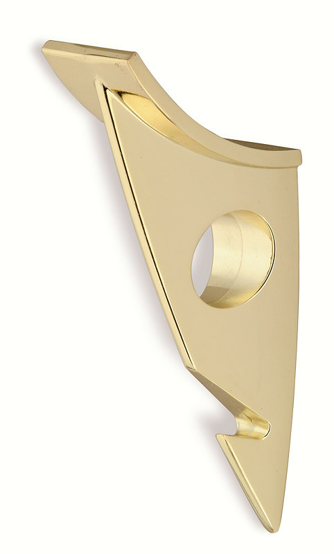 70-152 Siro Designs Streamline - 160mm Hook in Bright Brass