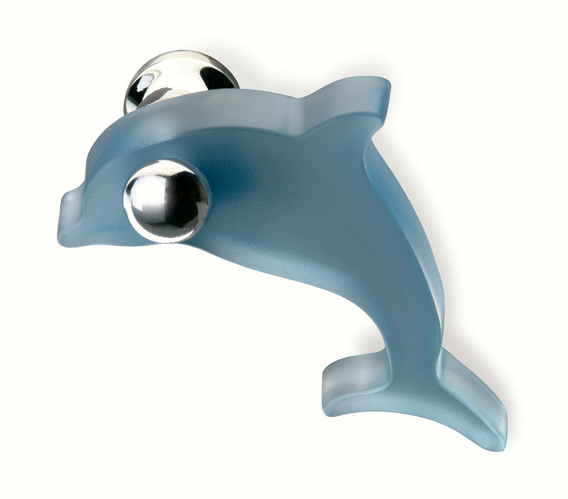 80-112 Siro Designs Fantasia - 48mm Knob in Blue/Bright Chrome