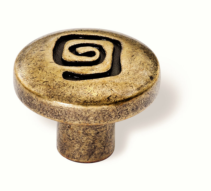 86-122 Siro Designs Pueblo - 26mm Knob in Antique Brass