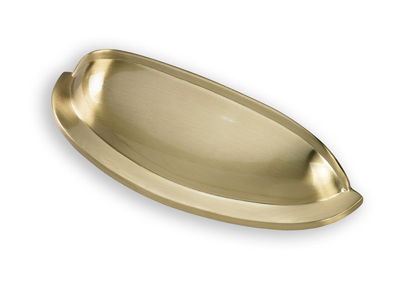 99-231 Siro Designs Pennysavers - 116mm Cup Pull in Fine Brushed Brass