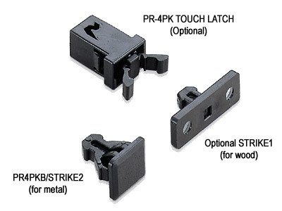 PR4PKB/STRIKE2 Non-Magnetic Mini Touch Latch (Strike for Metal)