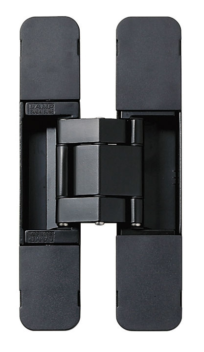HES3D-E190BL-UL 3 Way Adjustable Concealed Door Hinge (Black)