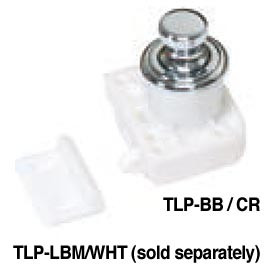 TLP-BB/CR Push Knob and Base (Chrome)