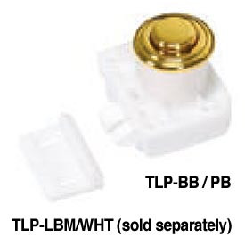 TLP-BB/PB Push Knob and Base (Polished Brass)