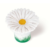 101-112 Siro Designs Flowers - 38mm Knob in White Daisy