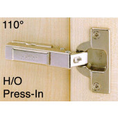 1030921 Clip-On 110 Degree Concealed Hinge – Half Overlay / Press-In