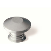 44-160 Siro Designs Stainless Steel - 25mm Knob in Fine Brushed Stainless Steel