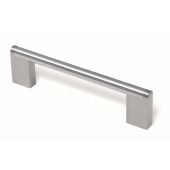 44-187 Siro Designs Stainless Steel - 90mm Pull in Fine Brushed Stainless Steel