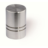 44-340 Siro Designs Stainless Steel - 18mm Knob in Fine Brushed Stainless Steel