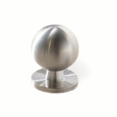 44-368 Siro Designs Stainless Steel - 25mm Knob in Fine Brushed Stainless Steel