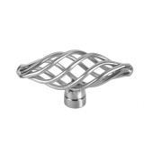 65-432 Siro Designs Provence - 62mm Knob in Fine Brushed Stainless Steel