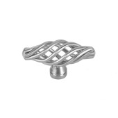 65-434 Siro Designs Provence - 51mm Knob in Fine Brushed Stainless Steel