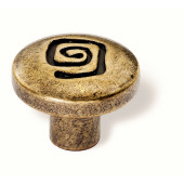 86-122 Siro Designs Pueblo - 26mm Knob in Antique Brass