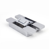 HES3D-W190DC 3-Way Adjustable Concealed Hinge for Cladded Doors (Dull Chrome)