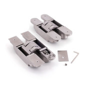 HGS3D-S160SH-SQPLATE Square Cover Plate Set for 3-Way Adjustable Stainless Steel Concealed Hinge