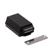ML-ZN80-BL Push-To-Open Latch For Doors (Black)