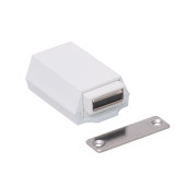 ML-ZN80-WT Push-To-Open Latch For Doors (White)