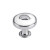 105-100 Siro Designs Roslin - 30mm Knob in Bright Chrome/White