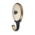 105-132 Siro Designs Roslin -  Decorative Hook in Brushed Antique Brass/Almond