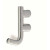 44-274 Siro Designs Stainless Steel - 85mm Hook in Fine Brushed Stainless Steel