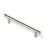 44-334 Siro Designs Stainless Steel - 166mm Bar Pull in Fine Brushed Stainless Steel