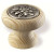 78-142 Siro Designs Edelweiss - 30mm Knob in Unfinished Spruce/Antique Tin