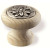 78-144 Siro Designs Edelweiss - 30mm Knob in Unfinished Pine/Antique Tin