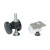 CABF-75/WHT Parts Separable Caster with Glide